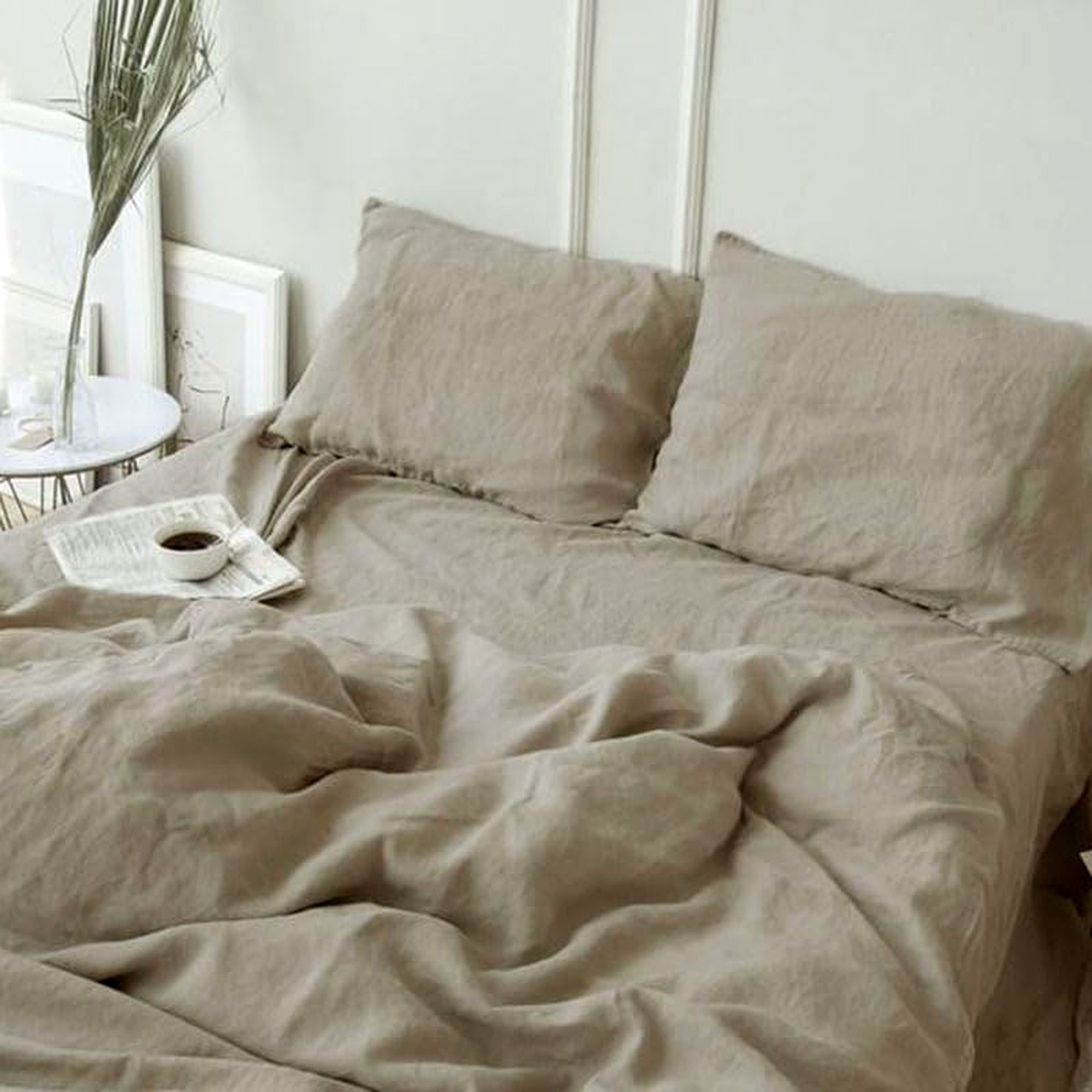 Linen Bed Sheet Set