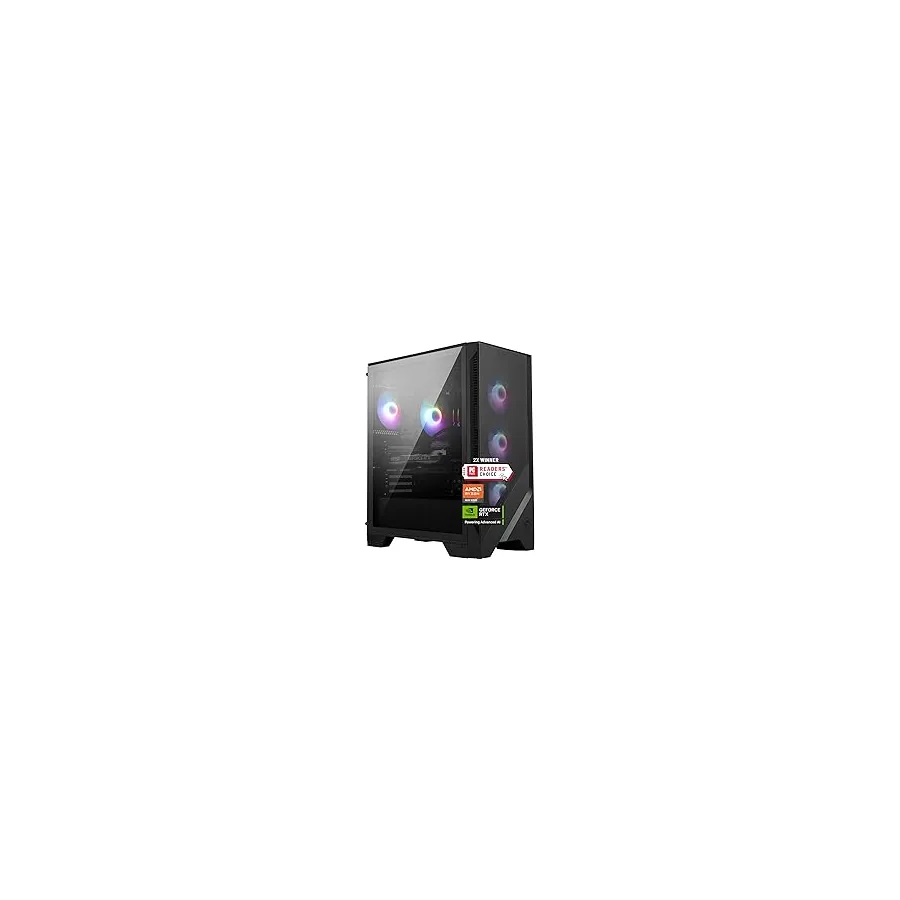 msi Codex Z2 Gaming Desktop: AMD R7-8700F, GeForce RTX 5070, 32GB DDR5, 2TB m.2 NVMe SSD, USB Type-C, VR-Ready, Windows 11 Home : A8NVP-436US