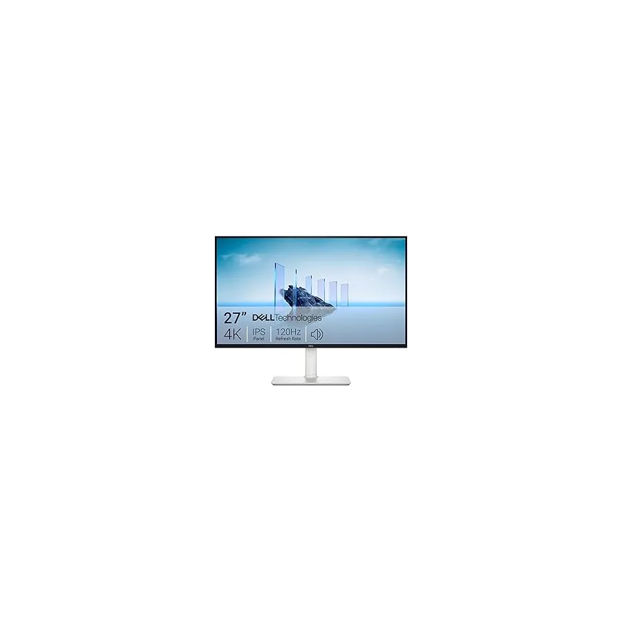 Dell 27 Monitor S2725QS, 4K UHD IPS, 120Hz, 5ms, FreeSync Premium | 350 cd/m2 Brightness, 1,500:1 Contrast, 99% sRGB, Anti-Glare, HDMI, DisplayPort, USB‑C, Height Adjustable, Swivel, Pivot