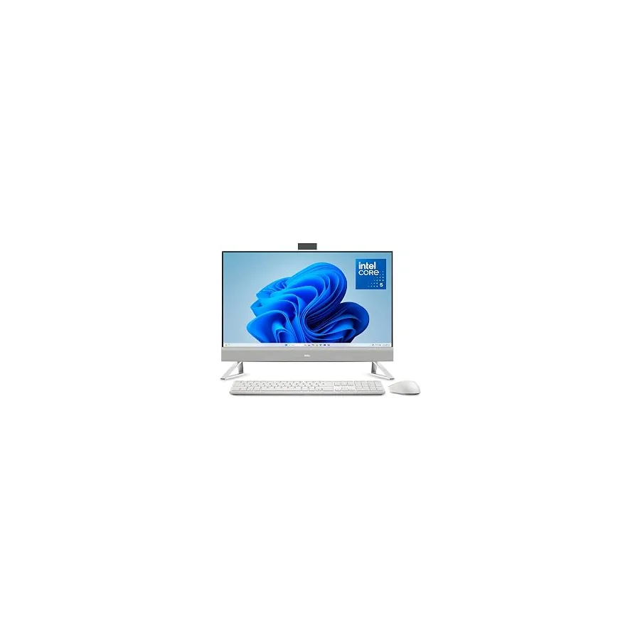 Dell 27" All-in-One Desktop, FHD, Intel Core 5 120U, Windows 11 Home | Intel Graphics, 512GB SSD, 16GB DDR5, Wi‑Fi 6E, Bluetooth, Keyboard & Mouse, EC27250