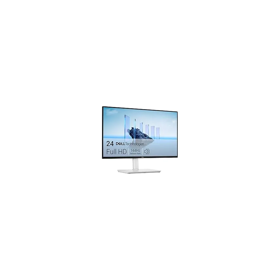 Dell 24 Plus Monitor - S2425HSM - 23.8-inch FHD (1920x1080) 144Hz 1ms Display, 2 x 3W Speakers, HDMI Connectivity, Height/Tilt/Pivot/Swivel Adjustability, AMD FreeSync - Ash White