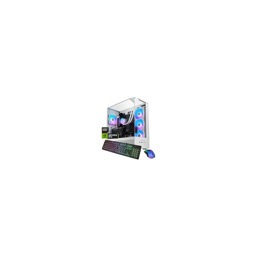 iBUYPOWER Element Gaming PC Desktop Computer AMD Ryzen 9 7900X CPU, NVIDIA GeForce RTX 5070 12GB GPU, 32GB DDR5 RAM, 1TB NVMe SSD, Windows 11 Home, Gamer Keyboard and Mouse - EWA9N5702