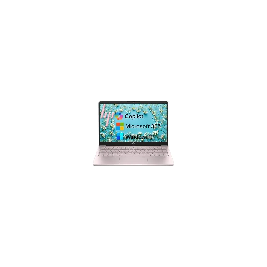 HP 14" Laptop 2026 Edition, Intel Processor, 8GB RAM, 256GB SSD | Copilot AI, Long Battery Life, Lightweight 3.11 lbs, Microsoft 365 included, Windows 11 for Students & Office