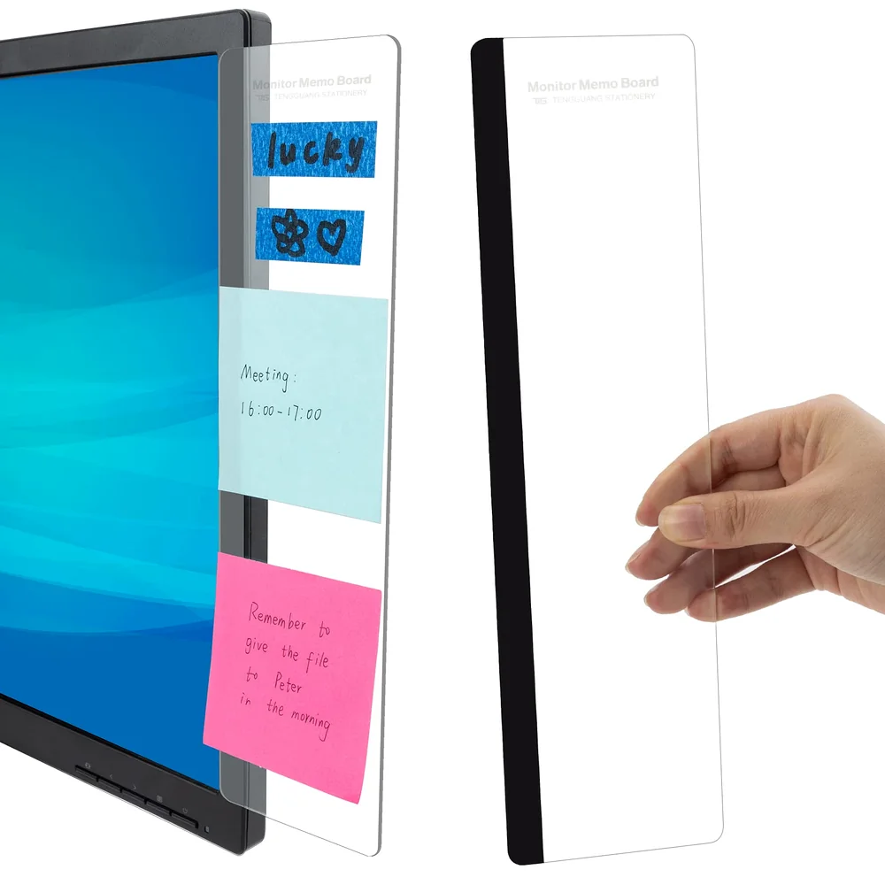 Office Desk Accessories 2pcs Computer Monitor Memo Board Office Supplies