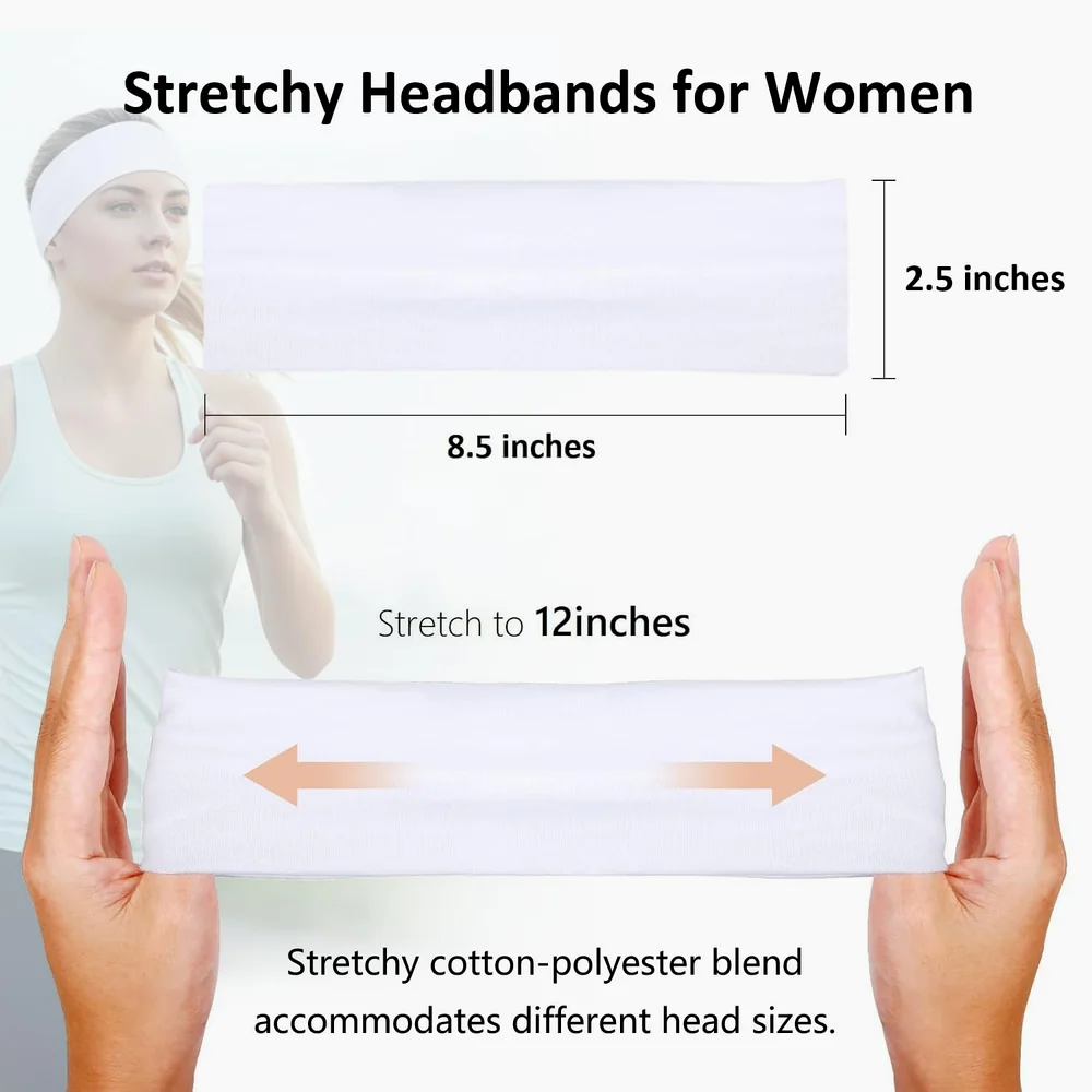 Headbands for Women Non Slip Sports Headband Fashion Hair Accessories image 3