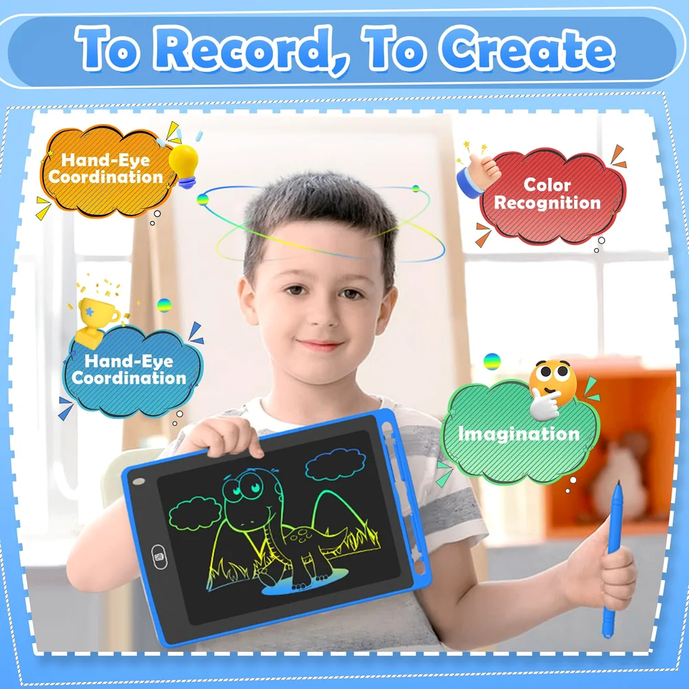 4 Pack LCD Writing Tablet for Kids, 8.5 Inch Colorful Doodle Board Drawing Tablet, Educational Learning Toys Birthday Gifts for Boys Girls Age 3 4 5 6 7 8 image 2