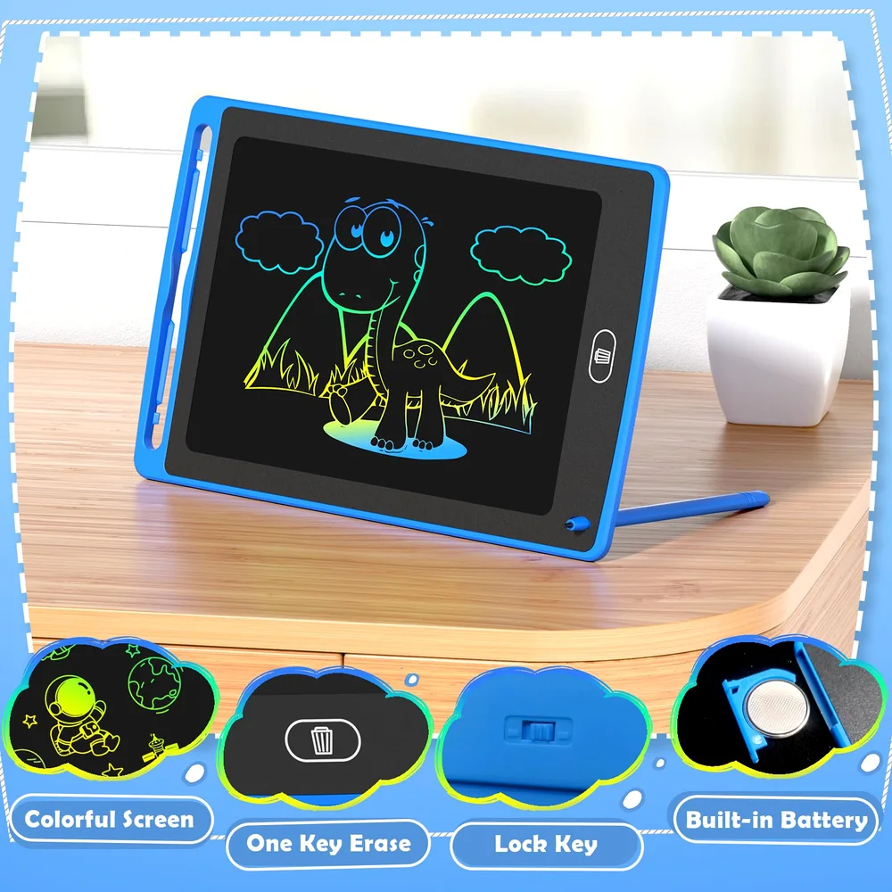 4 Pack LCD Writing Tablet for Kids, 8.5 Inch Colorful Doodle Board Drawing Tablet, Educational Learning Toys Birthday Gifts for Boys Girls Age 3 4 5 6 7 8 image 3