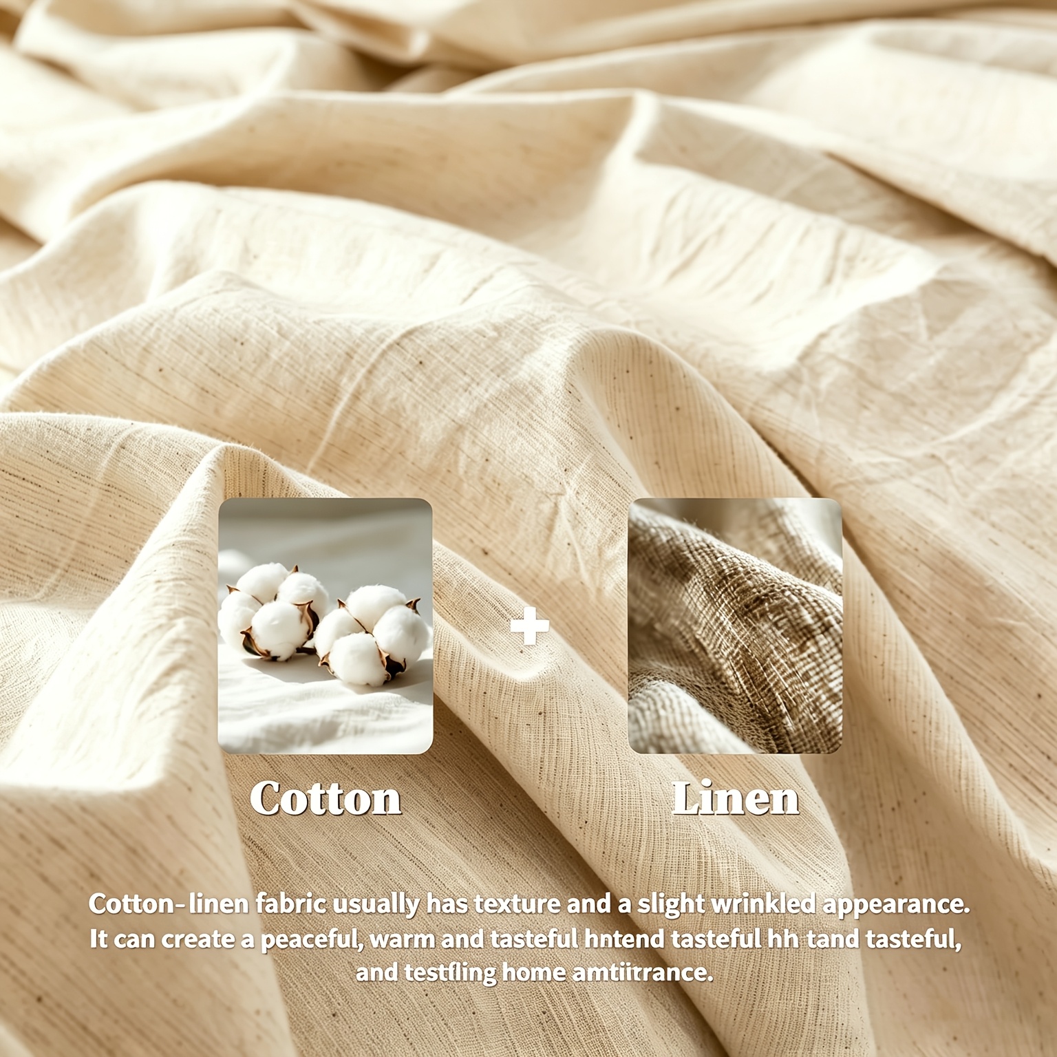 Linen Blend Children's 4-Piece Sheet Set detail 4
